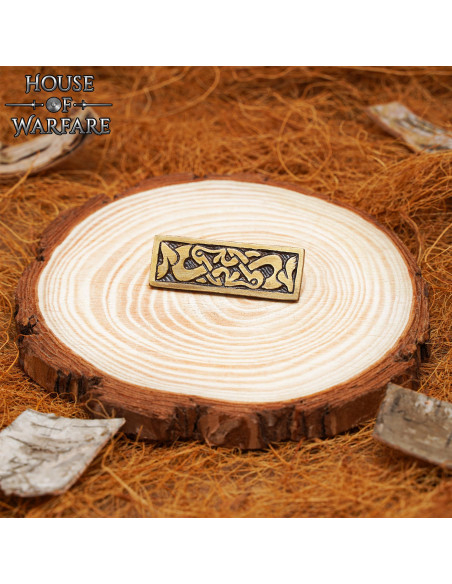 Viking decorative plate in brass, for...