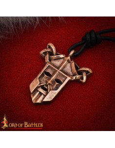 Viking pendant in bronze warrior's amulet