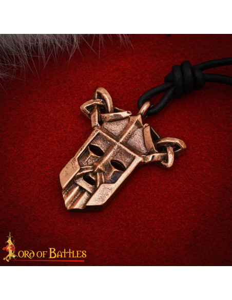 Viking pendant in bronze warrior's...