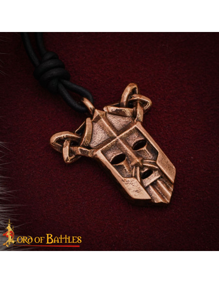 Viking pendant in bronze warrior's...