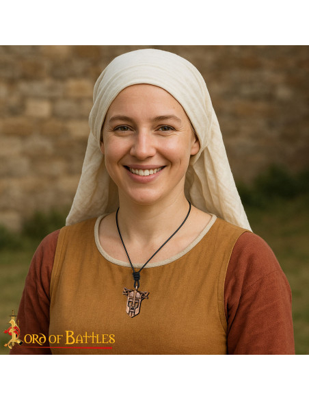 Viking pendant in bronze warrior's...