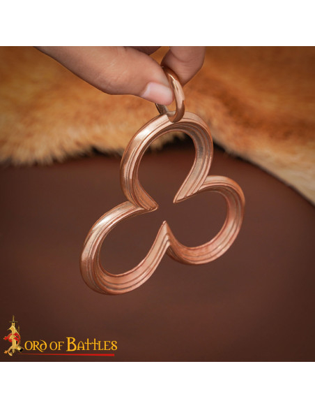 Medieval bronze pendant with a... Medieval bronze pendant with a...