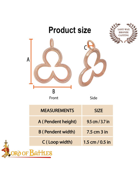 Medieval bronze pendant with a... Medieval bronze pendant with a...