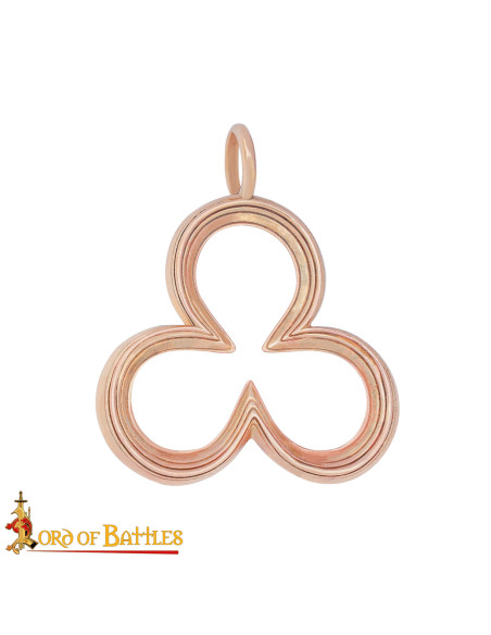 Medieval bronze pendant with a... Medieval bronze pendant with a...