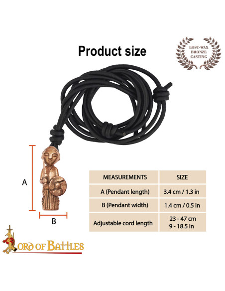 Medieval Viking Pendant Valkyrie Lady...