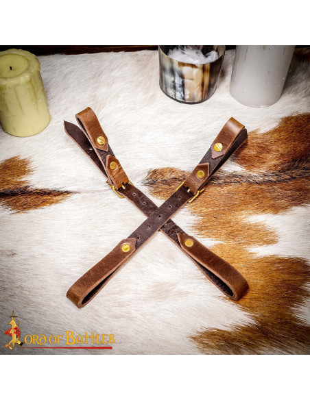 Belt sheath for hanging swords, brown... Belt sheath for hanging swords, brown...