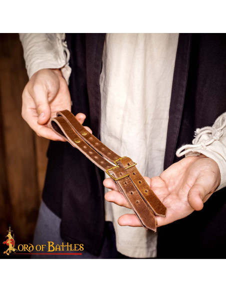 Belt sheath for hanging swords, brown... Belt sheath for hanging swords, brown...