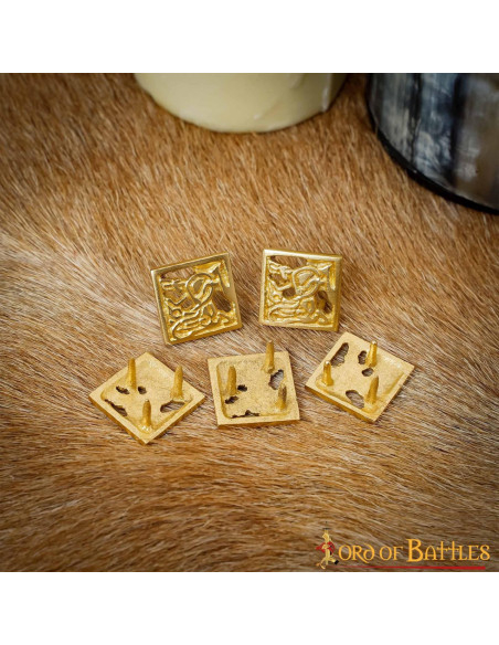 Set of 5 Viking brass belt... Set of 5 Viking brass belt...