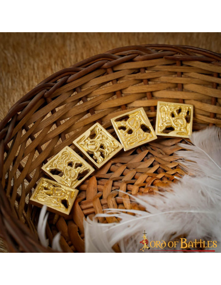 Set of 5 Viking brass belt... Set of 5 Viking brass belt...