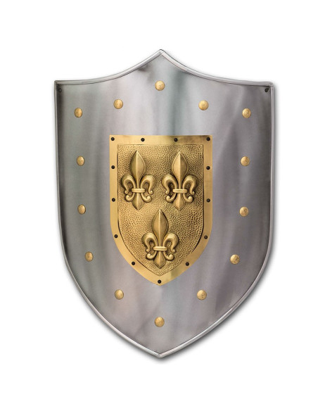 Fleur de lis metal shield