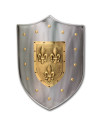 Fleur de lis metal shield