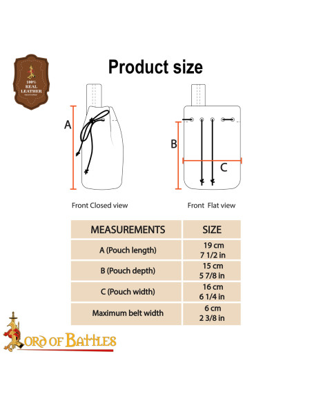 Suede pouch with drawstring, brown color Suede pouch with drawstring, brown color