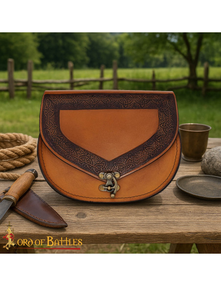 Medieval belt bag with Celtic... Medieval belt bag with Celtic...