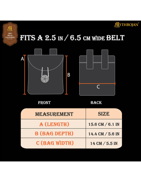 Medieval suede leather waist bag,... Medieval suede leather waist bag,...