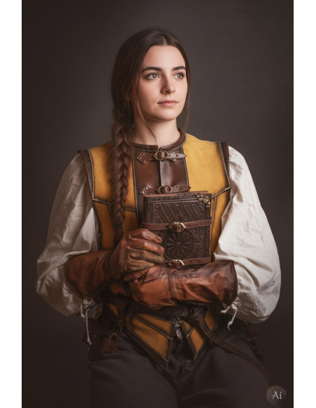 Short medieval leather jacket for... Short medieval leather jacket for...