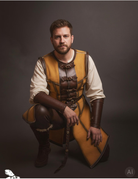 Long medieval leather jacket for men,... Long medieval leather jacket for men,...