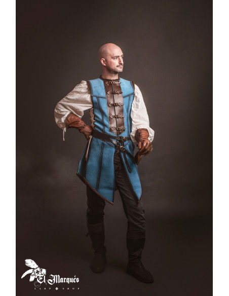 Long medieval leather coat for men,... Long medieval leather coat for men,...