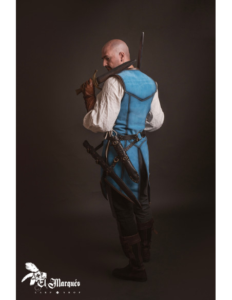 Long medieval leather coat for men,... Long medieval leather coat for men,...