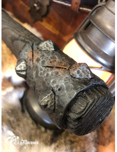 Armored club with a mace head for LARP or Softcombat
