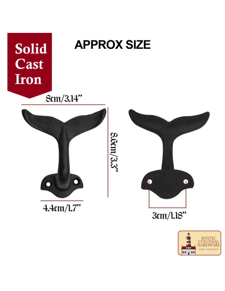 Peg with fish tail hook (8.6 x 8 cm.) Peg with fish tail hook (8.6 x 8 cm.)