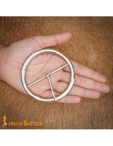 Medieval Round Silver Buckle (8.2 cm)