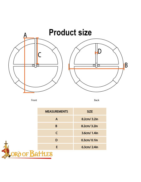 Medieval Round Silver Buckle (8.2 cm) Medieval Round Silver Buckle (8.2 cm)