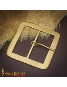 Medieval Brass Belt Buckle (7 cm)