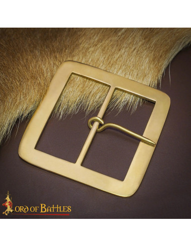 Medieval Brass Belt Buckle (7 cm)