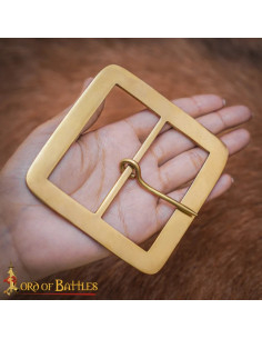 Medieval Brass Belt Buckle (7 cm) 2