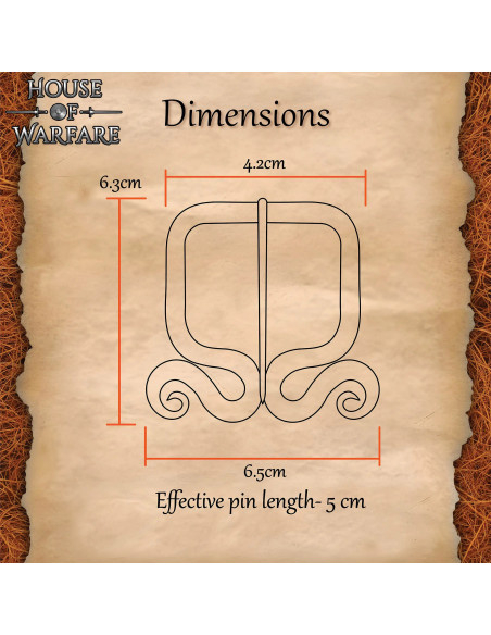 Rustic Medieval Buckle (6.3x4.2 cm) Rustic Medieval Buckle (6.3x4.2 cm)