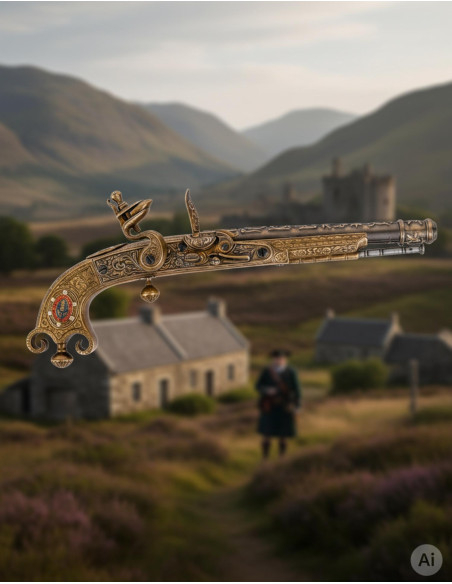 Flintlock Pistol, Scotland 1760 Flintlock Pistol, Scotland 1760