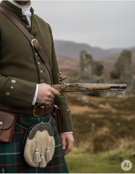 Flintlock Pistol, Scotland 1760 Flintlock Pistol, Scotland 1760