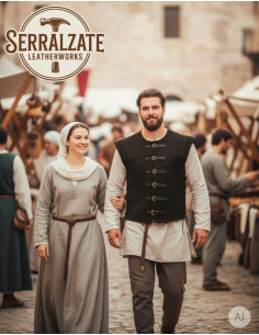 Medieval Short Martin Vest Black 2