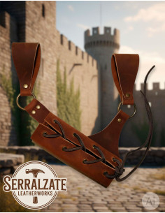 Medieval Sword Belt Hanger, Dark Brown