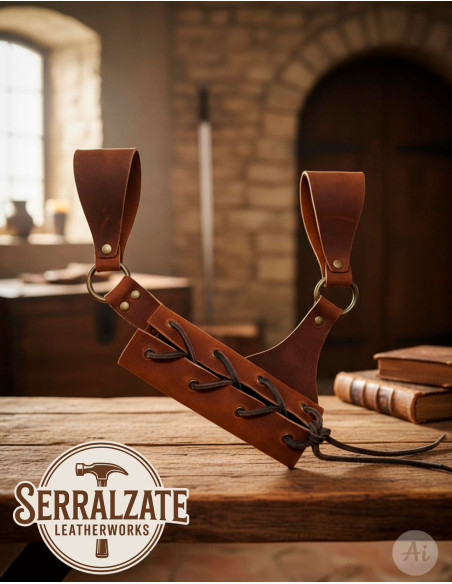 Medieval Sword Belt Hanger, Dark Brown Medieval Sword Belt Hanger, Dark Brown