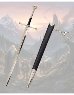 Miniature Keychain Anduril Sword from The Lord of the Rings