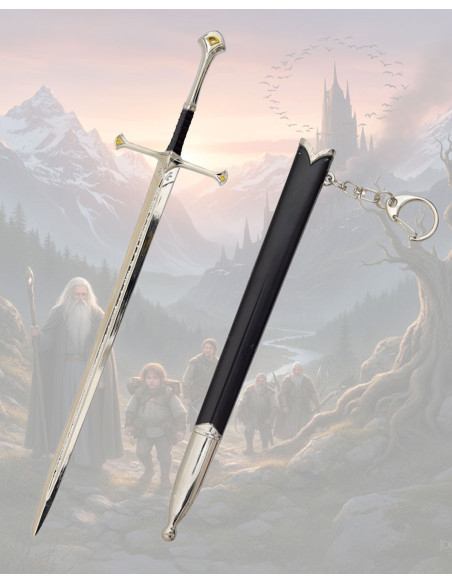 Miniature Keychain Anduril Sword from... Miniature Keychain Anduril Sword from...