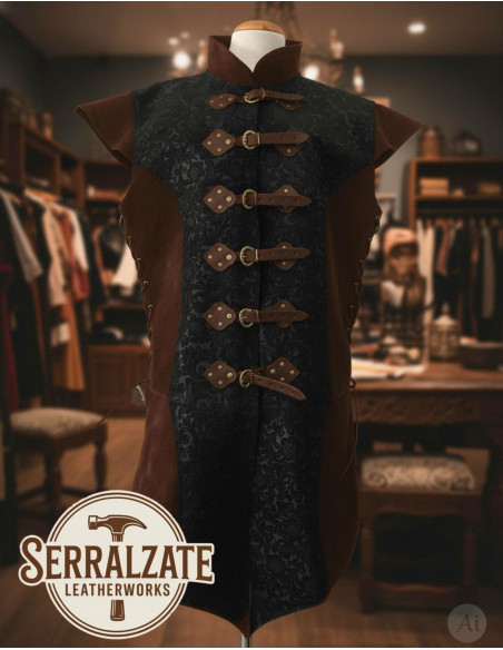 Long Renaissance Vest in genuine... Long Renaissance Vest in genuine...