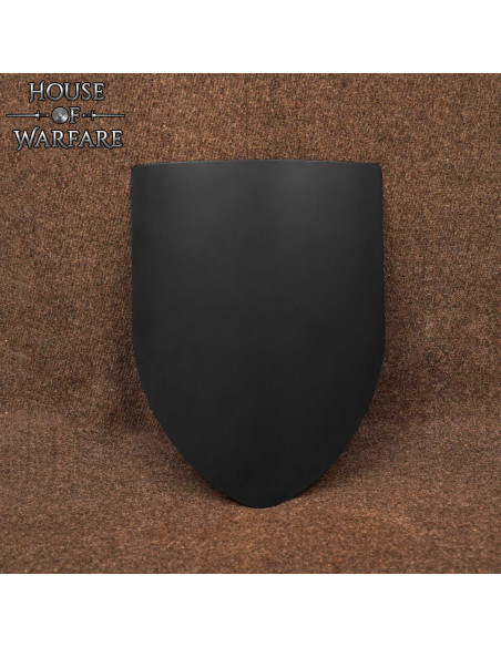 Medieval Smooth Steel Shield with...