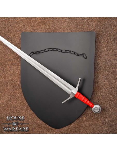 Medieval Smooth Steel Shield with...