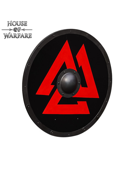 Round Viking Shield in Wood Model...