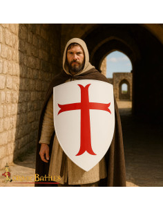 Medieval Steel Shield Templar Cross Design 2