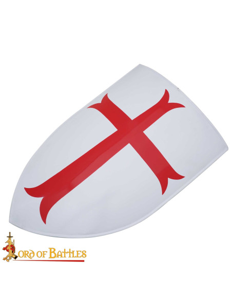 Medieval Steel Shield Templar Cross...
