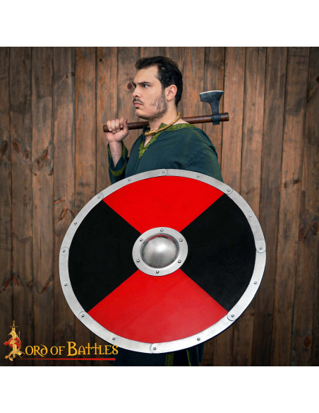 Viking Combat Shield in Solid Wood,...