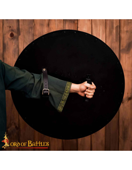 Viking Round Shield in Wood with...