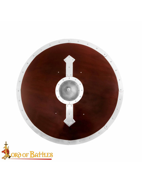 Viking Round Shield in Wood with...