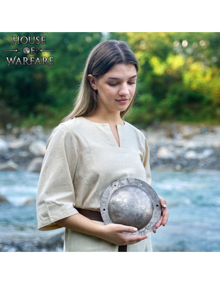 Handcrafted Round Umbo in Forged...