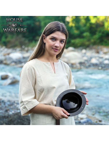 Handcrafted Round Umbo in Forged...