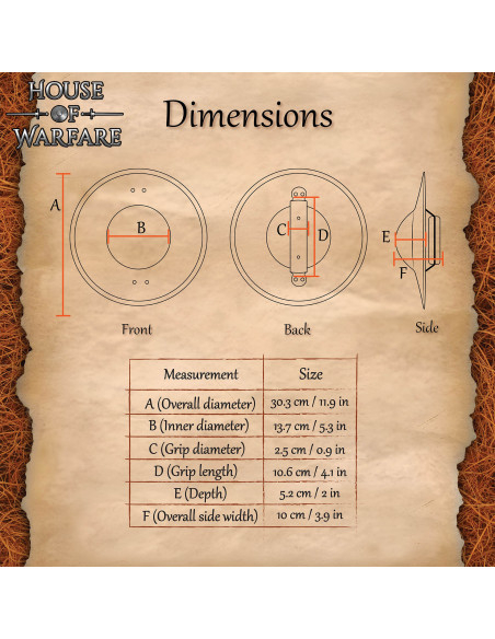 Functional Medieval Buckler with...