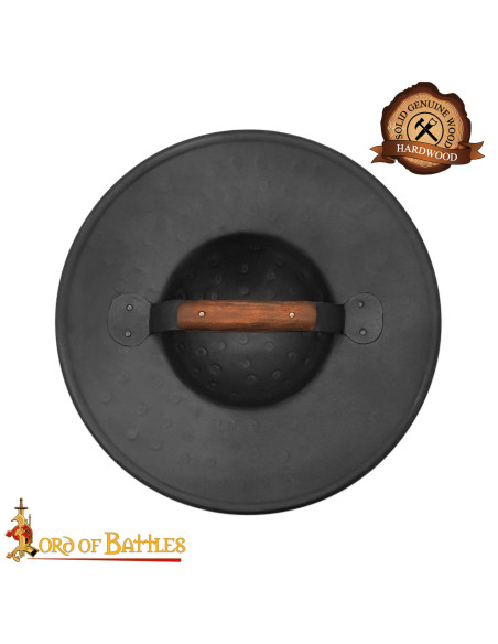 Medieval Buckler in Blackened Steel...